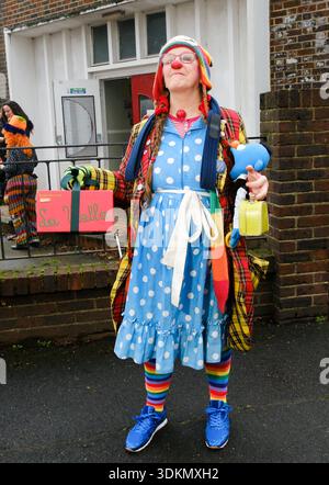 Trinity Saints Church, Londra, Regno Unito. 1 febbraio 2026. L'annuale Clowns Service presso la chiesa Trinity Saints, celebra clown, clowning e Joseph Grimaldi. Crediti: Matthew Chattle/Alamy Live News Foto Stock