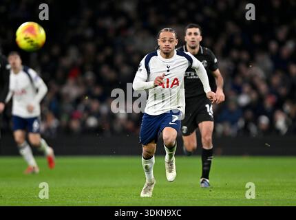 Londra, Regno Unito. 1 febbraio 2026. Xavi Simons (Spurs) durante la partita del Tottenham Hotspur V Manchester City Premier League allo stadio Tottenham Hotspur di Londra. Questa immagine è SOLO per USO EDITORIALE. Licenza richiesta da Football DataCo per qualsiasi altro utilizzo. Crediti: MARTIN DALTON/Alamy Live News Foto Stock