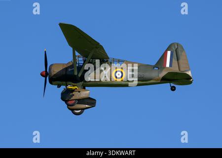Il classico velivolo leggero Westland Lysander WW2 Foto Stock