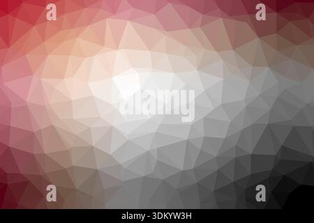 Colorate poligono basso gradiente casuale triangolo 5 astratto Foto Stock