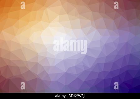 Colorate poligono basso gradiente casuale triangolo 8 astratto Foto Stock
