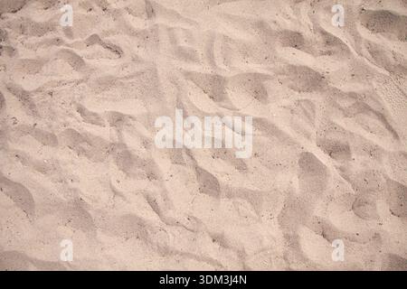 Sabbia sulla spiaggia primo piano sfondo con spazio per le copie Foto Stock