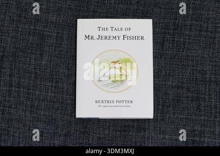 Un'immagine del libro della storia di Jeremy Fisher di Beatrix Potter. Foto Stock
