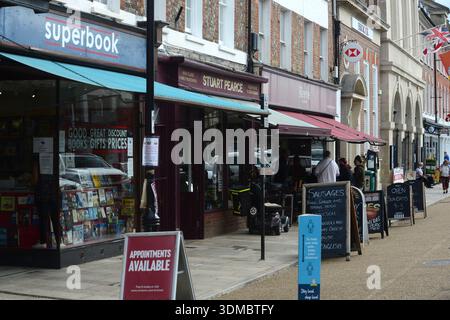 Market Place, Blandford Forum, Dorset, Regno Unito Foto Stock