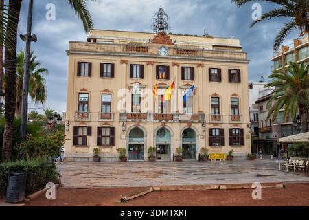Municipio - Casa de la Villa (Lloret Futur, sa) nella città di Lloret de Mar in Catalogna, Spagna. Foto Stock