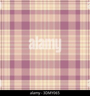 Hanukkah plaid Vector seamless, Group pattern background check. Tessuto in tessuto Tartan grungy con tavolozza di colori chiari e rosa. Illustrazione Vettoriale