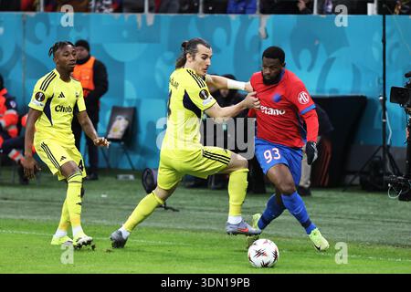 Bucarest, Romania, 29 gennaio 2026, partita di calcio UEFA Europa League tra FCSB e Fenerbahce, accredita Angelescu Dimitrie. Foto Stock