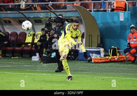 Bucarest, Romania, 29 gennaio 2026, partita di calcio UEFA Europa League tra FCSB e Fenerbahce, accredita Angelescu Dimitrie. Foto Stock