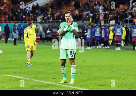 Bucarest, Romania, 29 gennaio 2026, partita di calcio UEFA Europa League tra FCSB e Fenerbahce, accredita Angelescu Dimitrie. Foto Stock