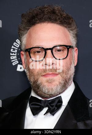 Beverly Hills, Stati Uniti. 8 febbraio 2026. BEVERLY HILLS, LOS ANGELES, CALIFORNIA, USA - 07 FEBBRAIO: Seth Rogen arriva al 78° Annual Directors Guild of America (DGA) Awards tenutosi al Beverly Hilton Hotel il 7 febbraio 2026 a Beverly Hills, Los Angeles, California, Stati Uniti. (Foto di Xavier Collin/Image Press Agency) credito: Image Press Agency/Alamy Live News Foto Stock