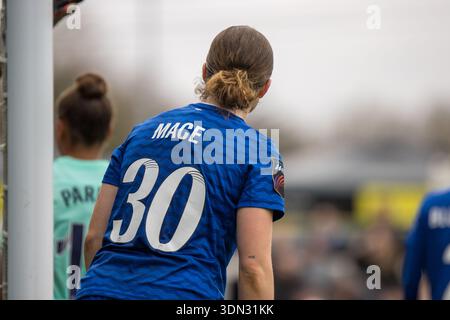 Londra, Regno Unito. 8 febbraio 2026. Ruby Mace (30 Everton) durante la partita tra London City Lionesses e Everton nella Women's Super League al CopperJax Community Stadium, Bromley, Londra, Inghilterra, domenica 8 febbraio 2026. Credito: SPP Sport Press Photo. /Alamy Live News Foto Stock
