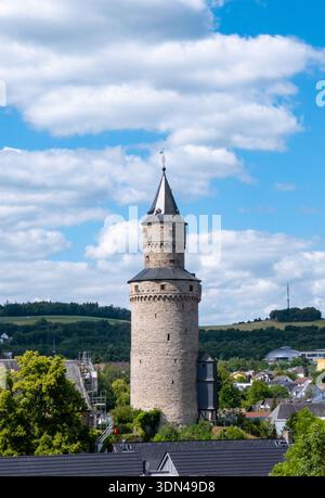 Storica torre delle streghe a Idstein, Germania Foto Stock