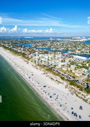 St. Pete Beach, vicino al mare di San Pietroburgo, Florida, dall'alto, foto aeree a St Pete Beach, Stati Uniti Foto Stock
