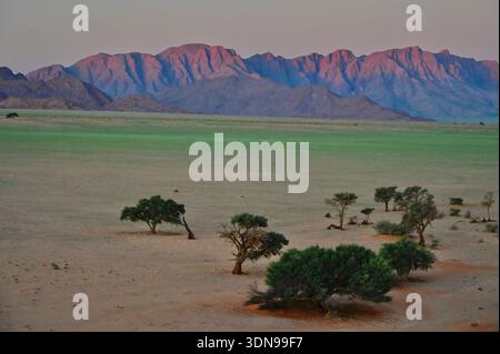 La Namibia è un paese desertico con paesaggi mozzafiato e splendidi paesaggi Foto Stock