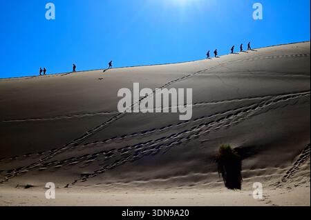 La Namibia è un paese desertico con paesaggi mozzafiato e splendidi paesaggi Foto Stock