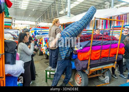 Mongolia, Ulan Bator, Naran Tuul Market o “Black Market” Foto Stock