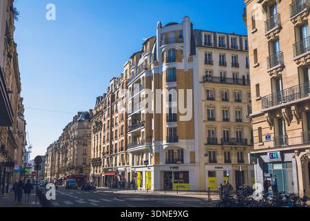 Francia, Ile-de-France, Parigi, 15e Arrondissement, Francia, Ile-de-France, Parigi, 15e Arrondissement, rue de Vaugirard, Nous anti-gaspi Foto Stock