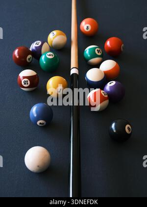 Des boules de Billard américain Foto Stock