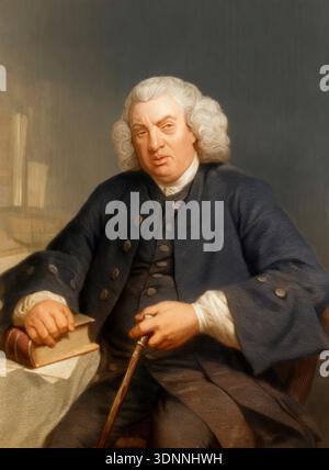 Samuel Johnson, 1709 - 1784, studioso, scrittore, poeta e critico inglese, Samuel Johnson, 1709 - 1784, ein englischer Gelehrter, Schriftsteller, Dichter und Kritiker Foto Stock