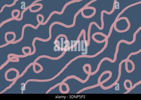 Un vibrante sfondo astratto caratterizzato da forme organiche fluide e un motivo colorato. Il design è dinamico e accattivante, perfetto per creare Foto Stock