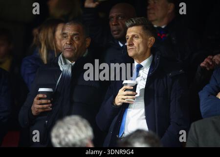 LONDRA, Regno Unito - 11 febbraio 2026: Il presidente del Crystal Palace Steve Parish guarda in vista della partita di Premier League Crystal Palace FC e Burnley FC al Selhurst Park (credito: Craig Mercer/ Alamy Live News) Foto Stock