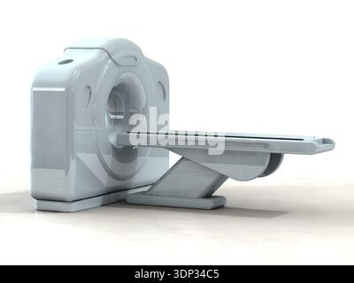 3D render di una tomografia assiale computerizzata TAC o uno scanner cat. Le scansioni sono effettuate tramite il calcolo di tomografia da immagini a raggi X Foto Stock