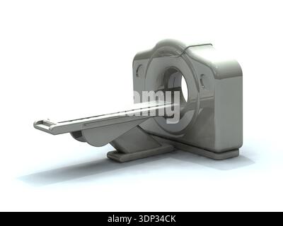3D render di una tomografia assiale computerizzata TAC o uno scanner cat. Le scansioni sono effettuate tramite il calcolo di tomografia da immagini a raggi X Foto Stock