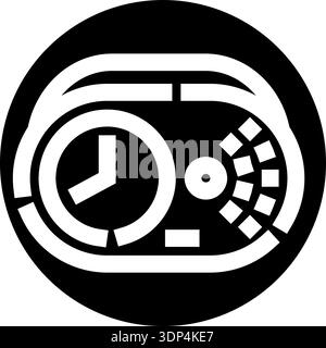 Icona orologio efficienza pianificazione gestione tempo Illustrazione Vettoriale