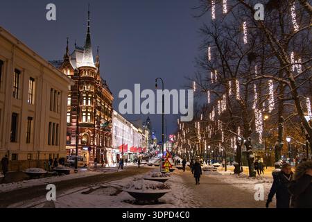 Scene nella città di Oslo, Norvegia. Foto Stock
