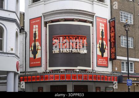 Londra, Regno Unito. 29 gennaio 2025. Produzione teatrale di Stranger Things: The First Shadow Live al Phoenix Theatre, Charing Cross Road, Camden, Londra Foto Stock
