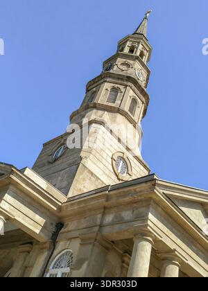 Case storiche e architettura nel centro di charleston sc Foto Stock