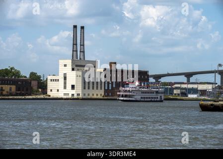 Savannah in Georgia USA skyline del centro Foto Stock