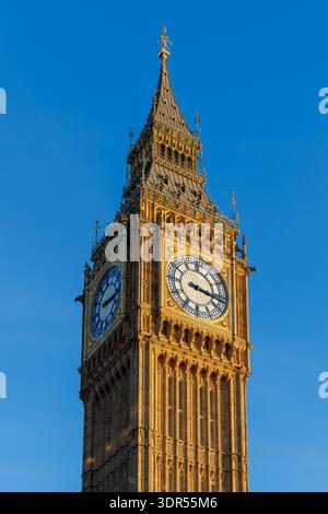 Big ben, o la Elizabeth Tower a Westminster, Londra, Regno Unito Foto Stock