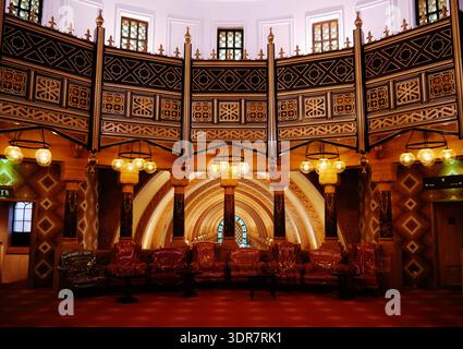 Interno del Museo della civiltà islamica, Sharjah, Emirato di Sharjah, Emirati Arabi Uniti Foto Stock
