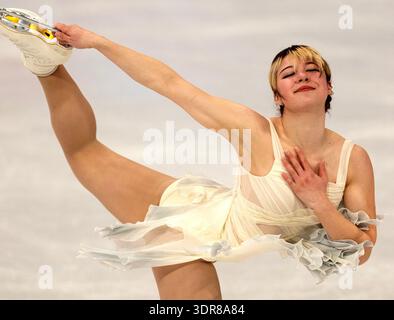 Milano, Lombardia, Italia. 17 febbraio 2026. Durante la medaglia di pattinaggio artistico femminile alle Olimpiadi di Milano Cortina 2026. (Credit Image: © Daniel A. Anderson/ZUMA Press Wire) SOLO PER USO EDITORIALE! Non per USO commerciale! Foto Stock