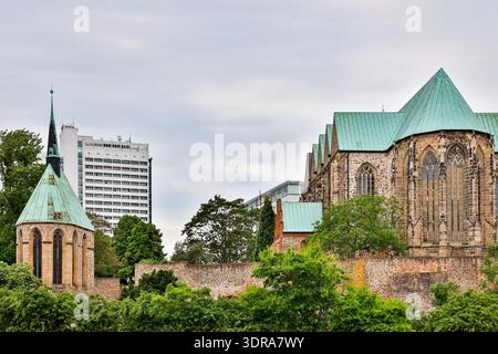 Impressioni dalla capitale Magdeburgo Foto Stock