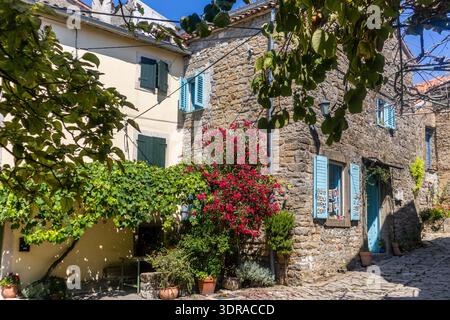 Foto dalla città Groznjan Croazia Istria Foto Stock