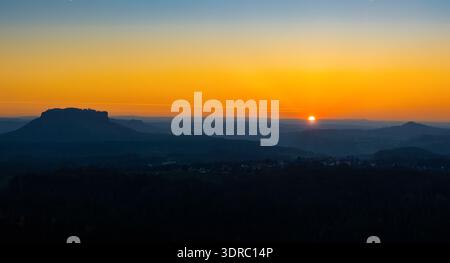 Impressioni autunnali dalla Svizzera sassone Foto Stock