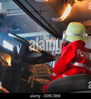 Vigili del fuoco per bambini Foto Stock