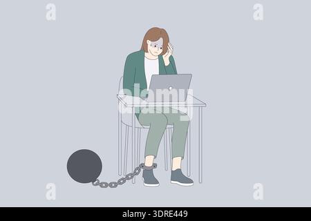 Debiti e concetto di fallimento Foto Stock