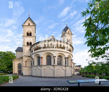 Basilica di San Castore con Giardino del Paradiso, Coblenza, Renania-Palatinato, Germania, Europa Foto Stock