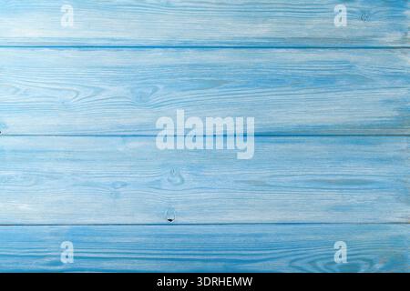 Sfondo del tavolo in legno blu campagna Foto Stock