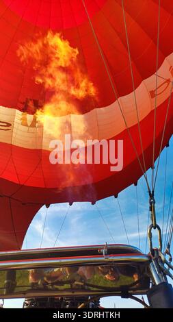 Aerostato ad aria calda Foto Stock