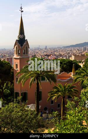 Spagna - Barcellona, Parco Guell di Antonio Gaudi Foto Stock