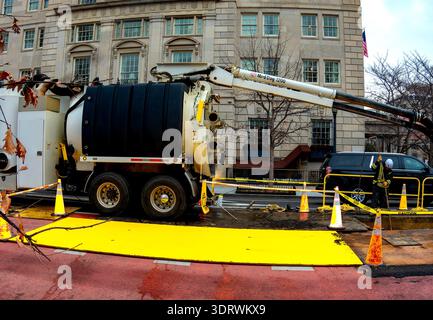 Un cantiere a Washington DC Foto Stock