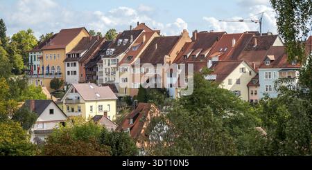 Centro storico di Engen a Hegau, Baden-Wuerttemberg Foto Stock