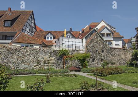Radolfzell, vista dal giardino cittadino Foto Stock