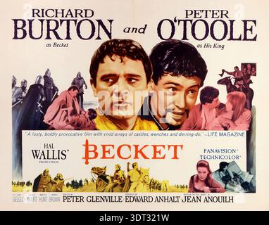 RICHARD BURTON e PETER o'TOOLE in BECKET (1964), diretto da PETER GLENVILLE. Credito: FOTO/album DI IMPORTANZA FONDAMENTALE Foto Stock