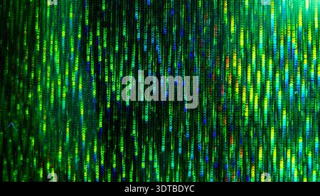 schema astratto di luce che crea un senso di profondità, una serie di linee concentriche ondulate che creano un effetto ipnotico, quasi tridimensionale, movem Foto Stock