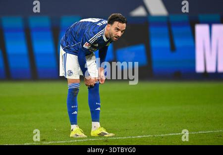 Kenan Karaman (Schalke) Gelsenkirchen, 21 febbraio 2026, calcio, 2. Bundesliga [seconda divisione] [Bundesliga], Schalke 04 - 1. FC Magdeburg Foto Stock